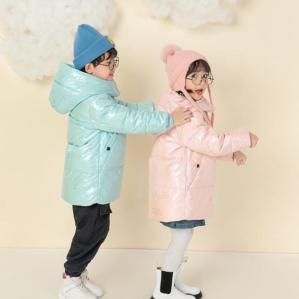 

down coat children winter teenage baby boys girls white duck padded parka & warm jacket toddler kids fashion cute outerwear, Blue;gray