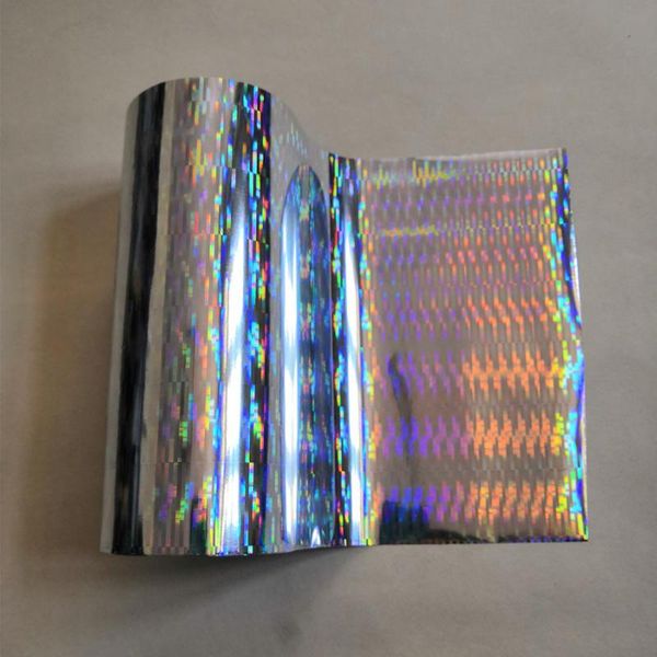 

other arts and crafts stamping foil holographic silver thick line pattern press on paper or plastic heat transfer film
