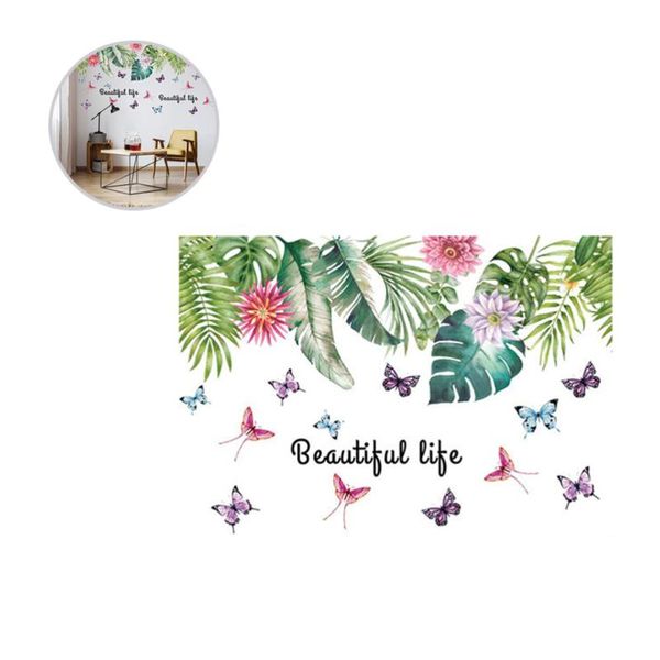 

wallpapers leaves flower wallpaper wall murals decals nordic papers