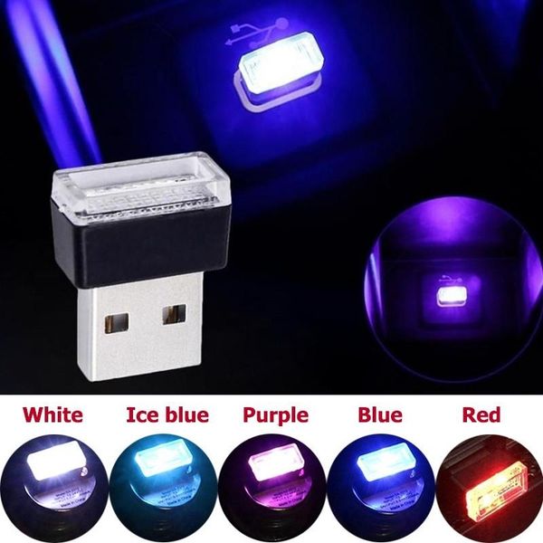 

interior&external lights mini led car light usb atmosphere colorful ambient decorative lamp emergency lighting portable accessories