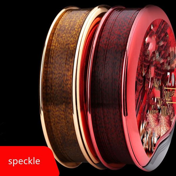 

braid line fishing 100m speckled invisible nylon soft and super tensile the main strand is wear-resistant durable