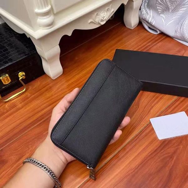 

wallets 2021 style luxury leather fashion men's black wallet size: 19x10x2.5cm, Red;black