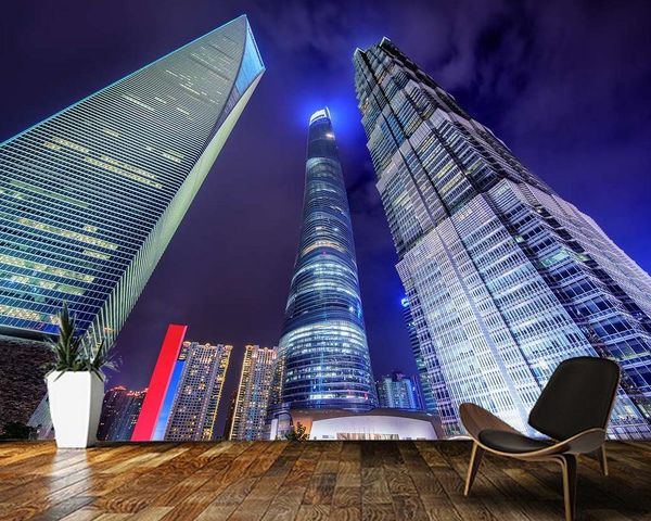 

papel de parede skyscraper modern city building 3d wallpaper,living room tv wall bedroom wall papers home decor bar mural