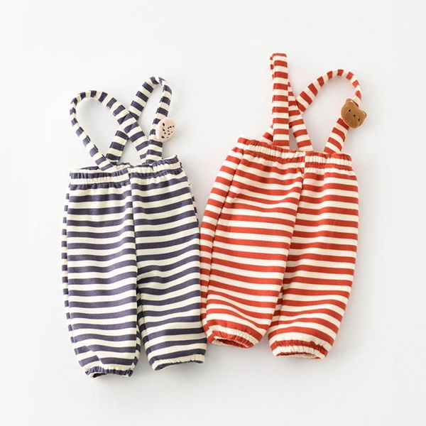 

trousers casual autumn winter kids children girls boys striped overall pant velvet warm long pants wt1304, Blue