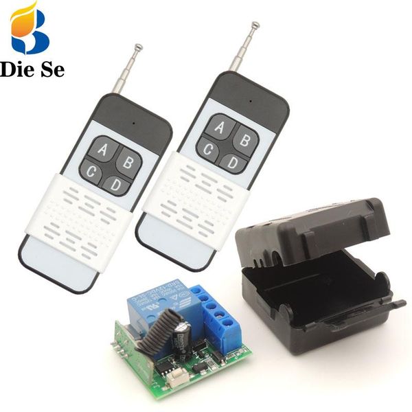 

diese universal remote control 433mhz rf relay 12v controller and transmitter key-fobs, diy smart wireless electrical switches