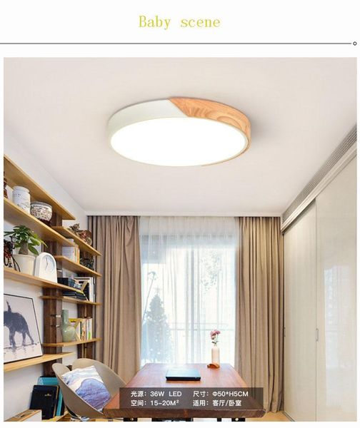 

ceiling lights nordic bedroom led round