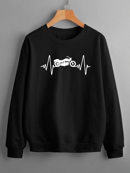

men motorcycle print sweatshirt g8jy#, Black