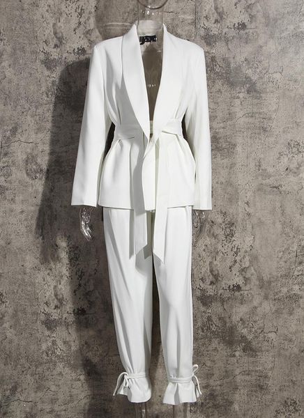 

women's two piece pants halinfer women designer white long sleeve blazer with elegant party set