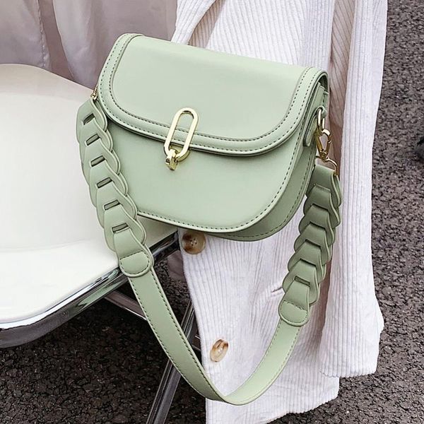 

cross body solid color pu leather crossbody bags for women 2021 fashion trend handbag women's trending shoulder tote bag sac a main