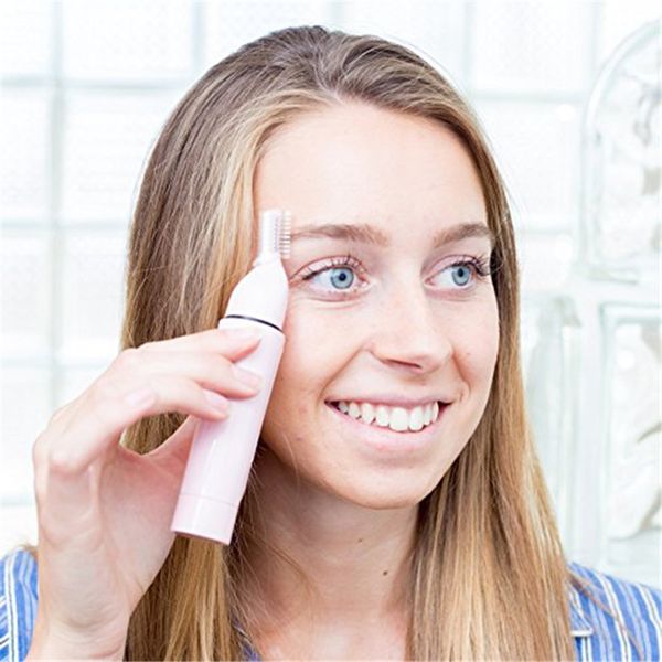 

4 in 1portable electric hair remover nose hair trimmer eyebrow trimmer painless female facial hair remover