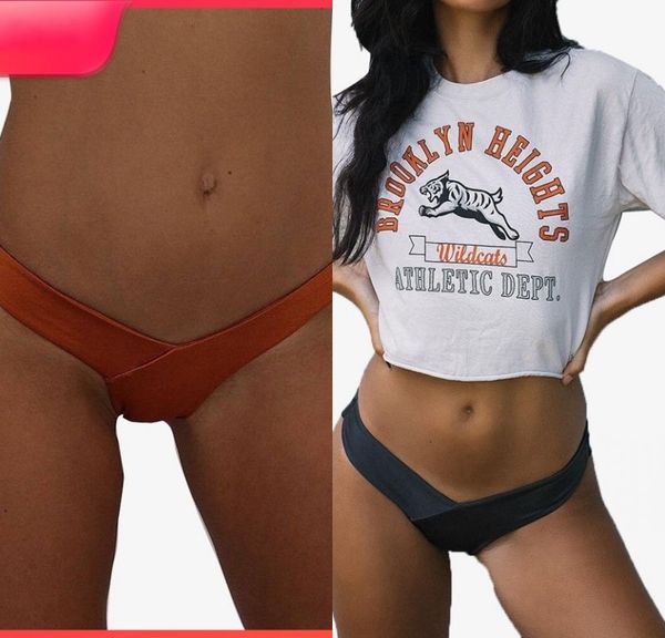 

womens summer bikini thong bottom brazilian v cheeky style ruched bandage swimwear beach wear 282 x2