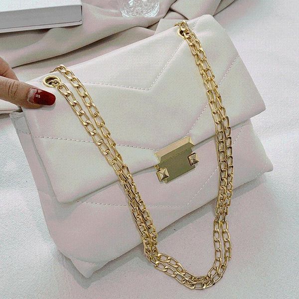 

evening bags luxury handbags woman designer women messenger female leather shoulder bag solid color flap crossbody chains sac