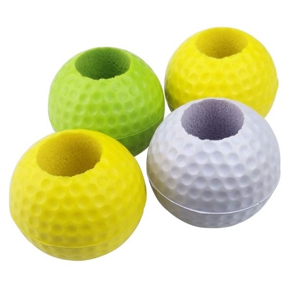 

indoor soft pu eva yellow golf teaching practice ball