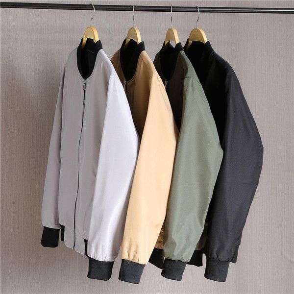 

men's jackets 2021 spring and autumn jacket zipper casual street style hip hop slim bomber m-3xl xxxl, Black;brown