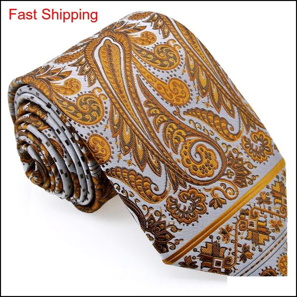 

e8 multicolor yellow brown silver paisley dots mens ties set neckties pocket square 100% qylxwm bdefashion, Blue;purple