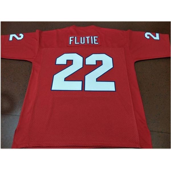 

goodjob men youth women vintage new jersey generals #22 doug flutie football jersey size s-5xl or custom any name or number jersey, Black