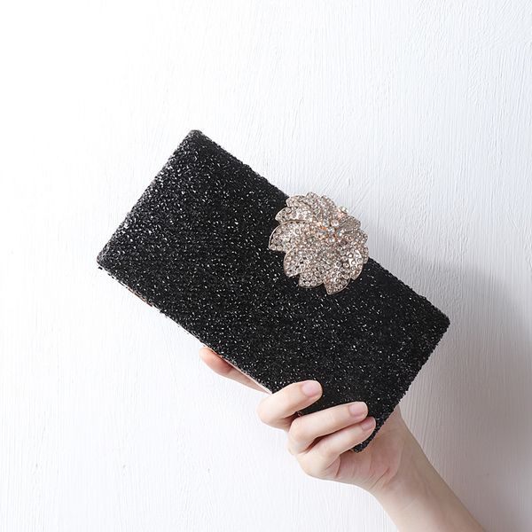 

fashion evening bag creative multi-functional dress women's diamond inlaid pu hand single shoulder square versatile gift dinner