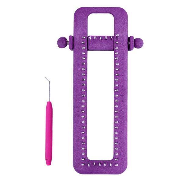 

adjustable sock loom kit knitting socks scarf hat diy hand craft tool plastic sewing tools practical knitting tool, Black