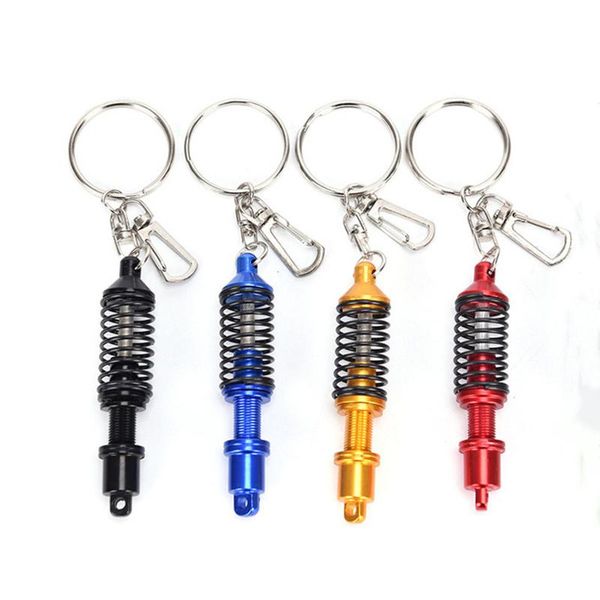 

keychains car auto tuning parts key chain absorber keychain keyring spring diy chains accessories, Silver