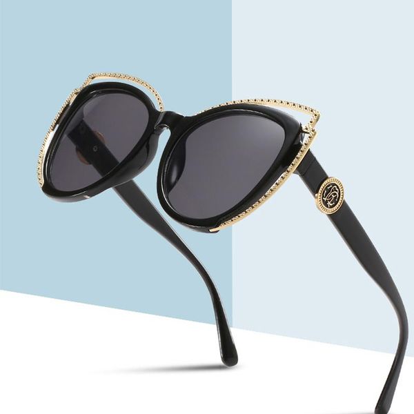 

sunglasses luxury cat eye women brand designer vintage gradient glasses retro sun female eyewear uv400, White;black