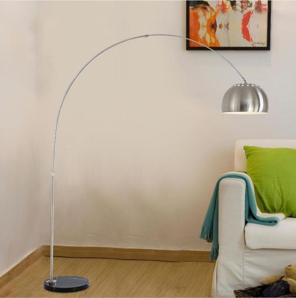 

floor lamp living room lamp nordic lighting creative simple led remote control fishing vertical floor stainless steel