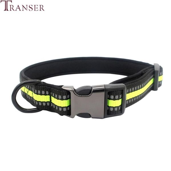 

dog collars & leashes transer adjustable reflective pet collar quick release buckle small medium pets dogs cats neck strap 9nov