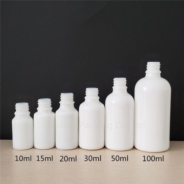 

storage bottles & jars 200pcs 10/15ml/20ml/30/50/100ml essential oil glass bottle pearl gold aluminum cap dropper / essence empty