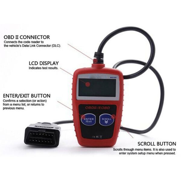 

diagnostic tools ms309 obd2 auto tool obd 2 scanner car code reader ms 309 maxiscan obdii engine