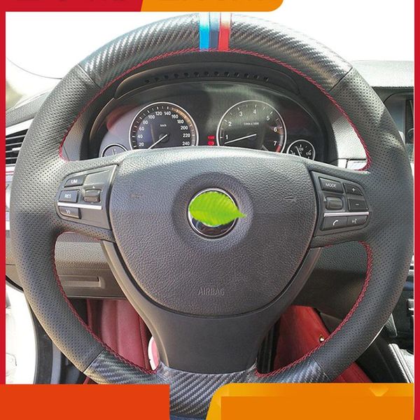 

steering wheel cover for bmw 5 series 520li 523 525 530 e60 2004-2010 alcantara leather auto interior car accessories