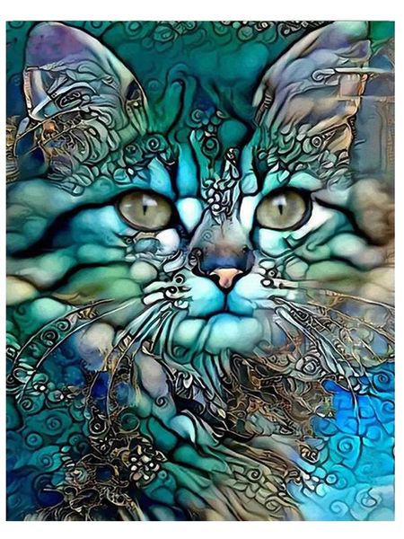 

diamond painting yi bright 5d diy animal full squareround embroidery cat mosaic rhinestones handmade gift