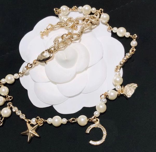 

products pearl pendant necklace for woman shape fashion charm necklace length retractable chain necklace jewelry, Silver