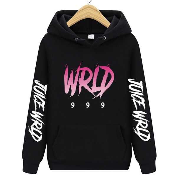 

men's hoodies & sweatshirts brand juice wrld men fleece hooded harajuku hip hop casual women hoodie pullovers hoody, Black