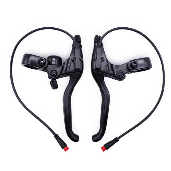 

bike brakes 1 pair electric bicycle brake lever 22mm control hand + line scs04001