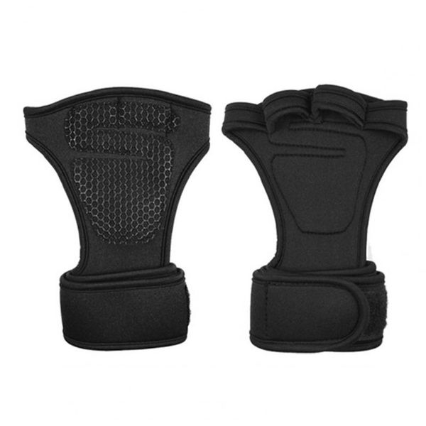 

wrist support 1 pair sport gloves anti-slip breathable half-finger weight lifting training for body-building, Black;red