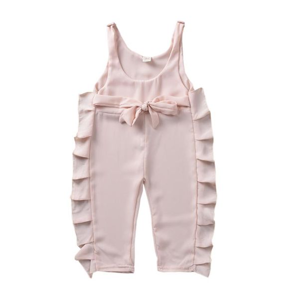 

baby & children's 1-6years toddler kids baby girl ruffle bib pants romper jumpsuit overalls outfits sunsuit, Blue
