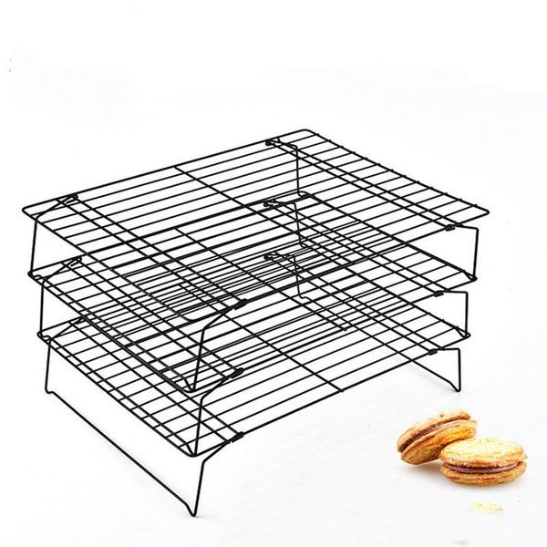 

baking & pastry tools drying cake stand cooling rack mold 3 layer folding tool fast delivery