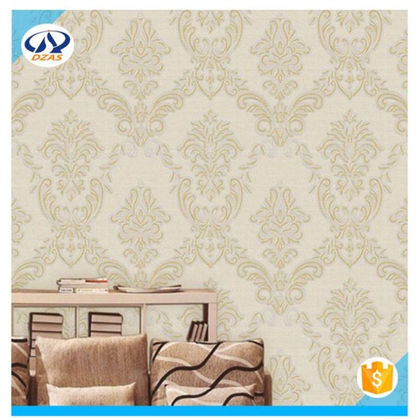 

2021 dzas porcelain carved non-woven 3d wallpaper