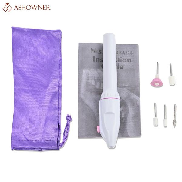 

nail drill & accessories 5 in 1 art manicure tool electric machine file grinder grooming kit polish remover set