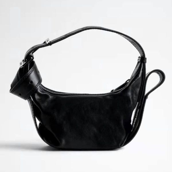 

waist bags women's mini shoulder bag genuine leather wing decoration 2021 fashion elegance all-match ladies handbag 2 colors