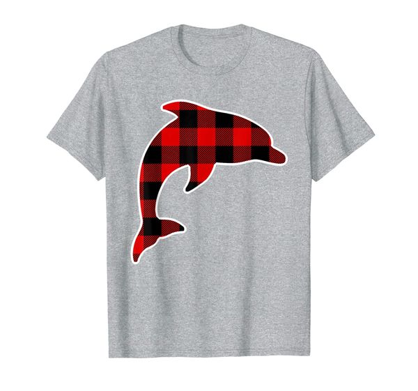

dolphin red buffalo plaid beluga matching pj family gift t-shirt, White;black