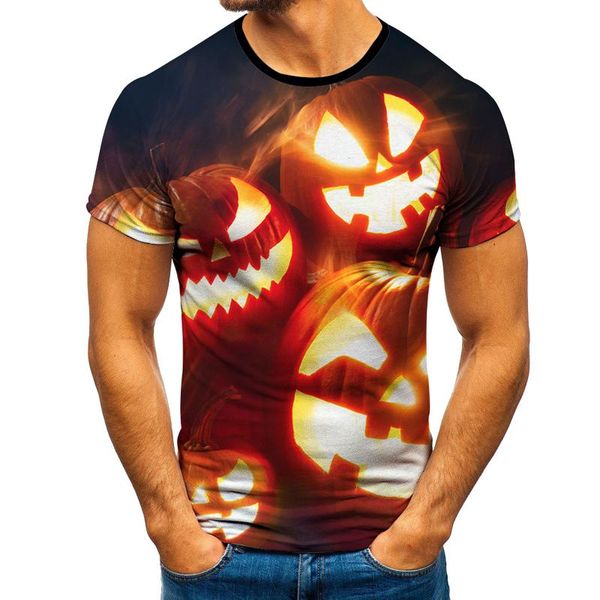 

men's t-shirts 2021 summer tees halloween horror 3d printed unique clothing short sleeve t shirt drop, White;black
