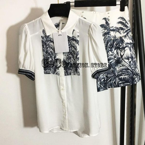 

women's tracksuits luxury design 2021 fashion high end 2 two piece outfits set for women short sleeve coconut print casual shorts cloth, Gray