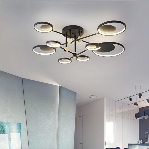 

modern led ceiling light living room lighting fixture bedroom kitchen surface mount ceiling lamp remote control