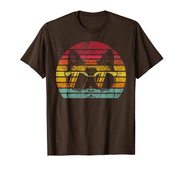 

Retro Style Vintage Funny Cat Sunglasses Men Women Gift T-Shirt, Mainly pictures