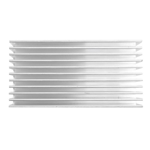 

silver tone aluminium radiator heatsink heat sink 100x50x30mm