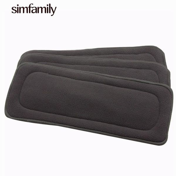 

wusemeitian cloth diapers [simfamily]10pc reusable bamboo charcoal insert baby diaper mat nappy inserts changing liners 4layer each wholesal