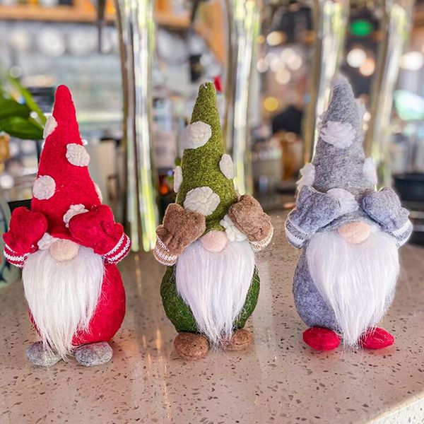 

christmas decorations merry decor cute gnomes elf doll home table xmas ornaments 2021 year gift