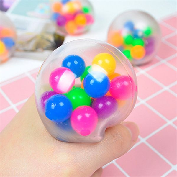 

squeeze stress balls for kids fansteck stress relief ball for adults rainbow squishy ball ideal for autism anxiety more