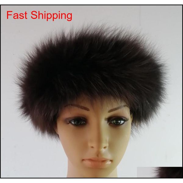

woman fur hat female real fox fur hats girl warm autumn winter headband hairband 10p jllhjb lottery2010, Silver