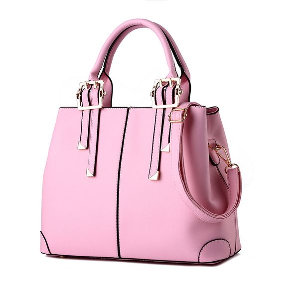 

hbp pink fashion womens bag pu leather handbags totes messenger shoulder bags lady casual purses factory direct supply 9385948918